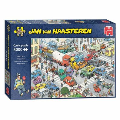 Jan van Haasteren Puzzle - Verkehrschaos, 3000Stück.
