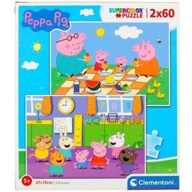 Clementoni Puzzle Peppa Pig, 2x60Stück.