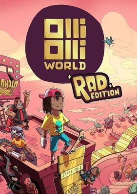 OlliOlli World Rad Edition (PC, 2022, Nur der Steam Key Download Code) Keine DVD