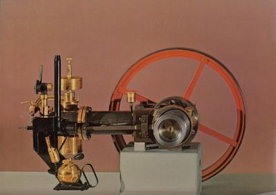 Daimler Versuchsmotor 1883, Kunstdruck/ Foto