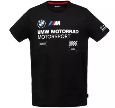BMW M Motorsport T-shirt Original Motorrad Limited Edition Schwarz