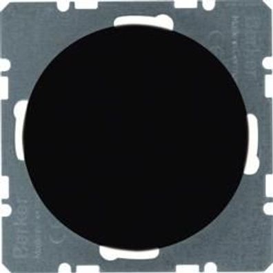 Berker 10092045 Blindverschluss mit Zentralstück, R.1/ R.3, schwarz glänzend