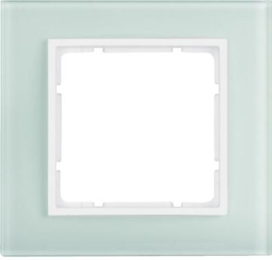 Berker 10116909 Glasrahmen, 1fach, B.7, Glas polarweiß/ polarweiß matt