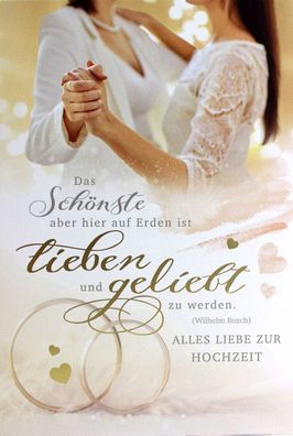 Karte Hochzeit Frau & Frau Frauen Lesben Hochzeit lesbische Ehe Hochzeitskarte