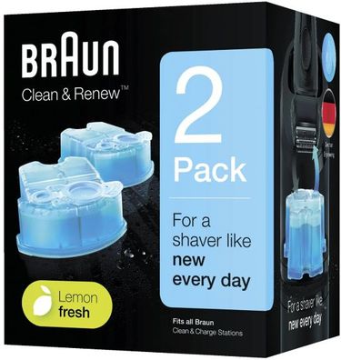 Braun CCR2 Reinigungskartusche, 2er-Pack