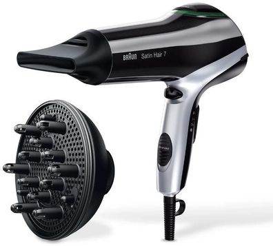 Braun Satin Hair 7 HD730 Haartrockner, 2200 W, Iontec-Technologie, Diffusor, ...