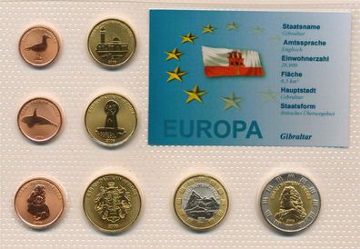 Gibraltar Medaillenset 2006 stgl. verschweisst in Noppenfolie