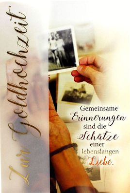 Hochzeitskarte Zur goldenen Hochzeit mit Text 50 Jahre Ehe Hochzeit Hochzeitstag