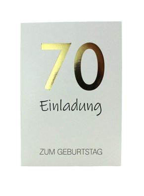 Einladung zum 70 Geburtstag Feier Party Einladungskarten 70 Jahre Sch12