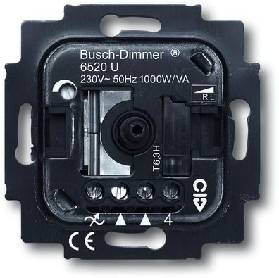 Busch-Jaeger 6520 U Busch-Drehdimmer, UP, RL, 200-700 W (2CKA006520A0226)