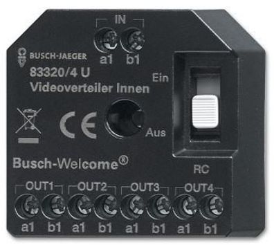 Busch-Jaeger 83320/4 U Busch-Welcome® (2-Draht-System): Aktiv Videoverteile...
