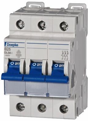 Doepke DLS 6I B40-3 Leitungsschutzschalter 10kA, 3-Polig, B-Charakteristik, ...