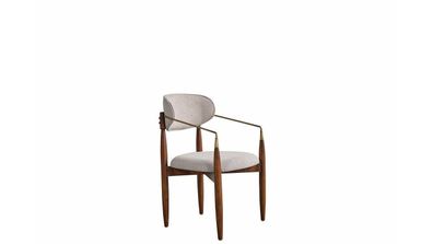 Perfekte weiß Küchenstuhl Luxus Esszimmermöbel mit braunen Beinen