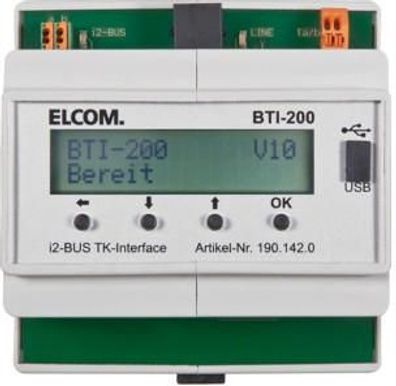 Elcom BTI-200 TK Schnittstelle REG, i2 Audio, lichtgrau