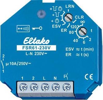 Eltako FSR61-230V Funkaktor Stromstoß Schaltrelais, unterputzt, 10A/250V AC...