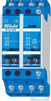 Eltako R12-220-230V Elektromechanisches Schaltrelais, 2 Schließer, 2 Öffne...