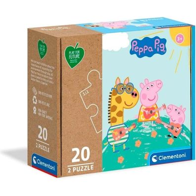 Clementoni Play For Future Puzzle Peppa Pig 2x20 Teile