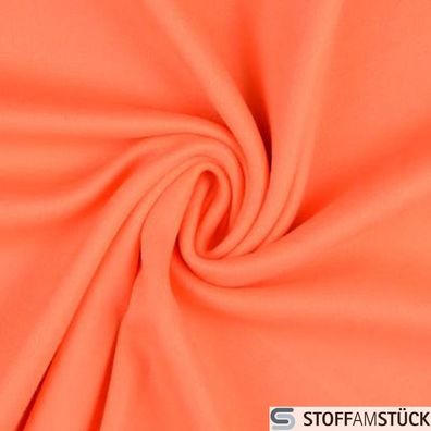 Stoff Polyester Fleece apricot Antipilling beidseitig weich orange