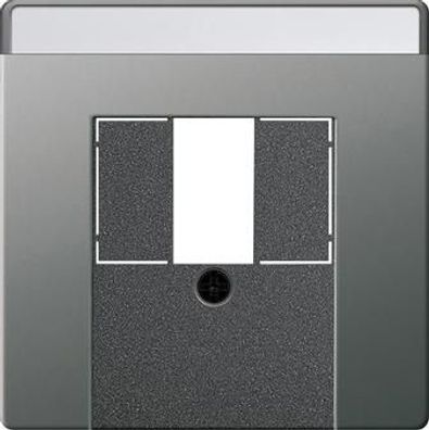 Gira 0876600 Abdeckung für TAE und USB mit Beschriftungsfeld, System 55, ed...
