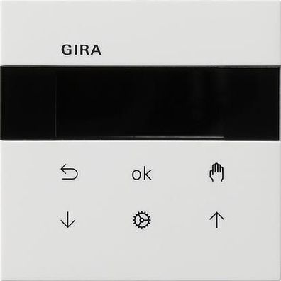 Gira 5366112 System 3000 Jalousieuhr Display, System Flächenschalter, reinw...
