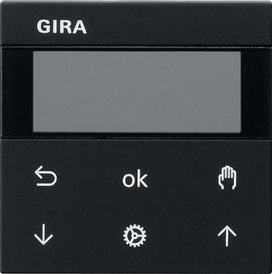 Gira 5366005 System 3000 Jalousie- und Schaltuhr Display, System 55, schwarz...