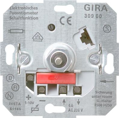 Gira Einsatz Elektronisches Potentiometer mit Schaltfunktion für 10 V Steue...