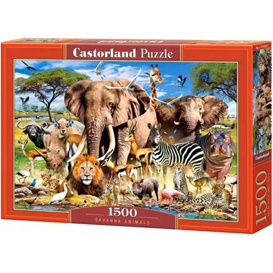 Castorland Puzzle Tiere der Savanne 1500 Teile