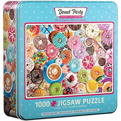 Eurographics Puzzle in Blechdose Doughnut Party 1000 Teile