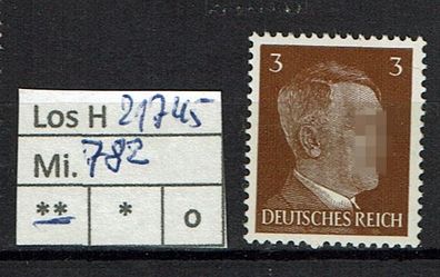 Los H21745: Deutsches Reich Mi. 782 * *
