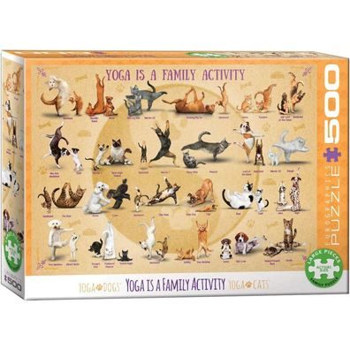 Eurographics Puzzle Yoga ist eine Familienaktivität XL 500 Teile