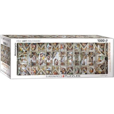 Eurographics Panoramapuzzle Decke der Sixtinischen Kapelle 1000 Teile