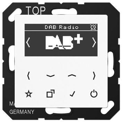 Jung DABAWW Smart Radio DAB + , alpinweiß