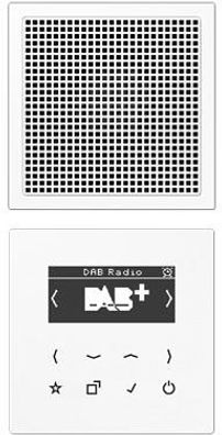 Jung DABLS1WW Smart Radio DAB+ Set Mono, alpinweiß