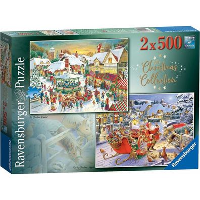 Ravensburger Puzzle Christmas Collection No.1, 2x500 Teile