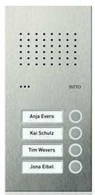 Ritto Acero pur Türstation Audio 4 Wohneinheiten edelstahl (RGE1810425)