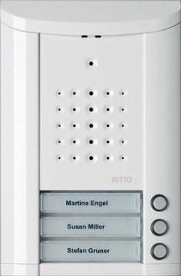 Ritto Entravox Türstation Audio, 3 Wohneinheiten, weiß lackiert (1840370)