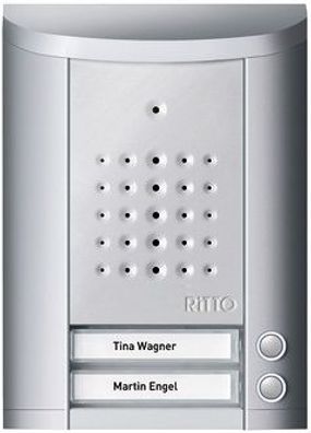 Ritto Entravox Türstation Audio, 2 Wohneinheiten, silber eloxiert (1840220)