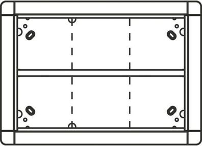 Ritto Unterputzrahmen, 6 Modulplätze, weiß (1881670)