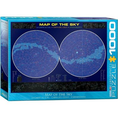 Eurographics Puzzle Karte des Himmels 1000 Teile