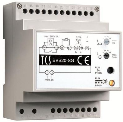 TCS BVS20-SG Versorgungs- und Steuergerät für Audioanlagen, LED-Anzeige, w...