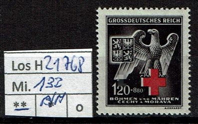 Los H21768: Deutsches Reich Mi. 132 * *