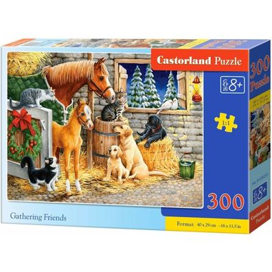 Castorland Puzzle Freunde treffen im Stall 300 Teile