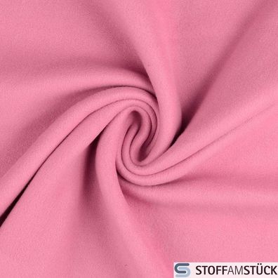 Stoff Polyester Fleece altrosa Antipilling beidseitig weich rosa