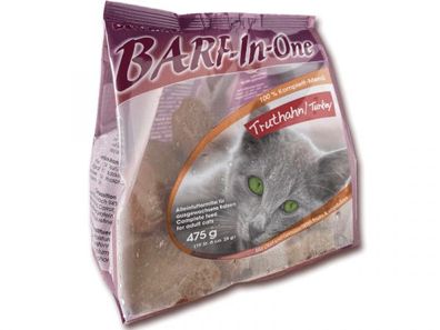 Petman BARF-In-One Truthahn Katzenfutter 475 g (Inhalt Paket: 6 Stück)