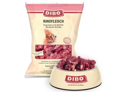 Dibo Rindfleisch BARF Katzenfutter 500 g (Inhalt Paket: 28 Stück)