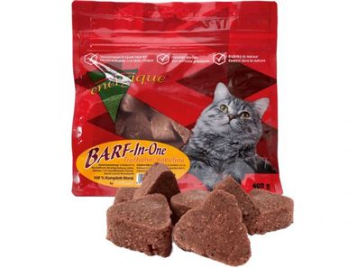 Petman BARF-In-One Truthahn Kabeljau Katzenfutter 400 g (Inhalt Paket: 12 Stück)