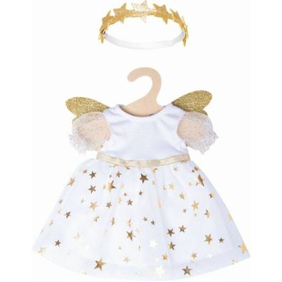 Heless Baby Doll Clothes Angel Dress 35-45 Cm White/ Gold 2-Piece