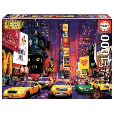 Educa Puzzle 9218499 - Neon Times square - 1000 Teile Puzzle