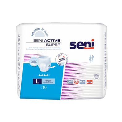 Seni Active Super Inkontinenzpants - 10 Stück - L | Packung (10 Stück) (Gr. L)