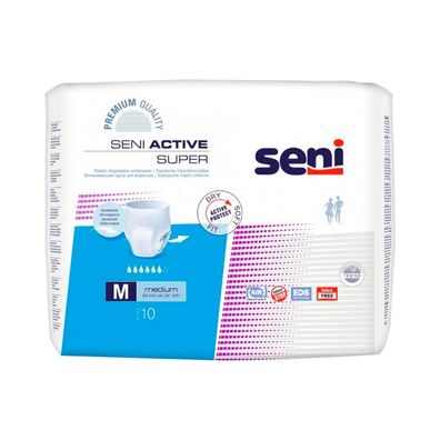 Seni Active Super Inkontinenzpants - 10 Stück - M | Packung (10 Stück) (Gr. M)
